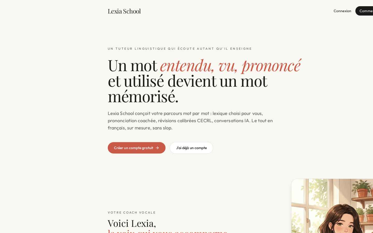 Lexia School — Learn languages with your voice AI coach.